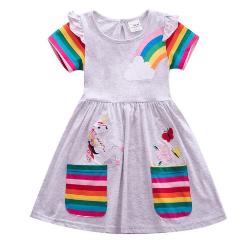 Rochia colorată a fetei N80