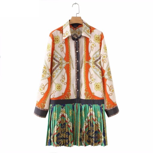 Rochie cămașă pliată