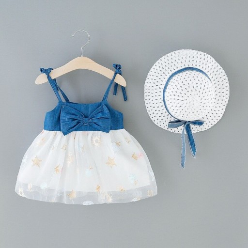 Rochie de fată cu pălărie