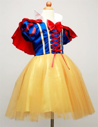 Rochie de fetiță cu coroană - Albă ca Zăpada