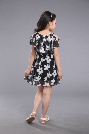 Rochie de fetita moderna cu model floral J1389