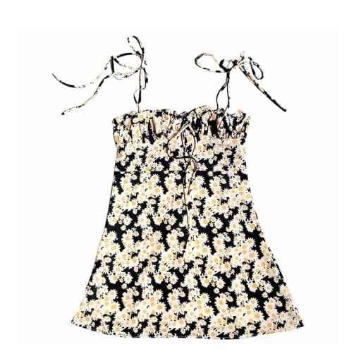 Rochie de vară pentru femei cu imprimeu floral A739