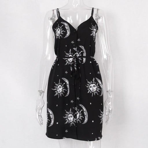 Rochie gotică cu curele