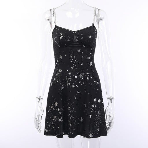 Rochie gotica scurta neagra