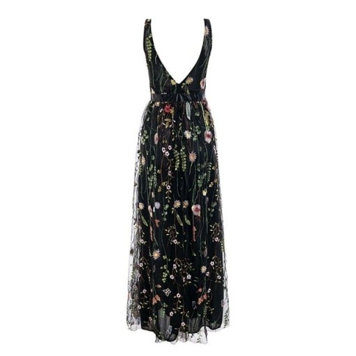 Rochie lungă de damă cu flori