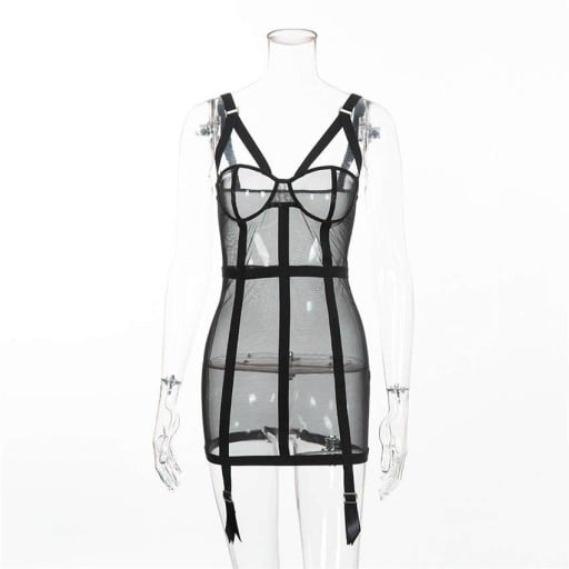 Rochie mini translucida sexy
