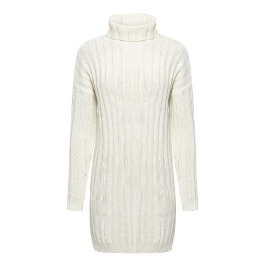 Rochie pulover de dama cu guler tip blana