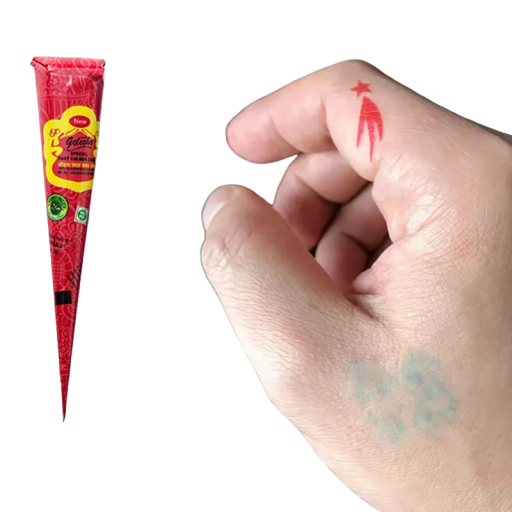 Rød henna Henna til midlertidige tatoveringer Rød pasta til midlertidige tatoveringer