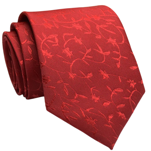 Röd herrslips 146 x 8 cm Elegant slips för socialt och högtidligt slitage Business slips Herrmode Snygg accessoar till skjorta och kostym