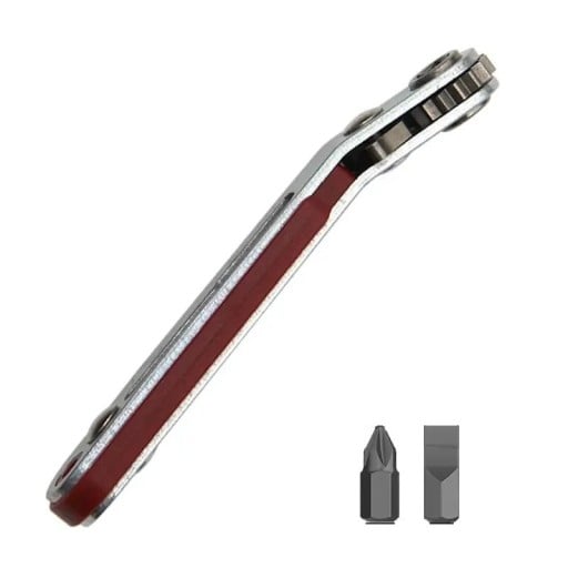 Rohový ráčnový skrutkovač do stiesnených priestorov 103 x 11 x 17 mm Obousmerný mechanizmus Nízky profil Sada bitov