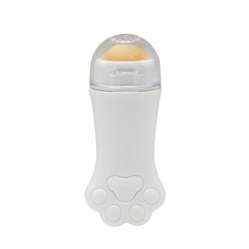 Roller do twarzy pochłaniający sebum Kamień wulkaniczny Piłka do masażu Roller do twarzy pochłaniający sebum Antybłyszczący kształt łapy kota 7,5 x 3 cm
