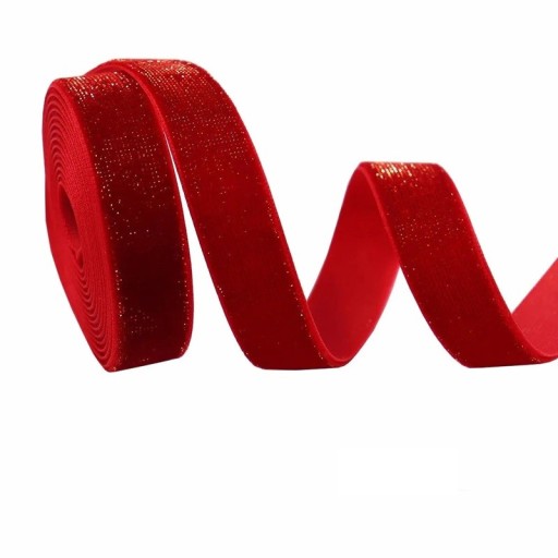 Rood glitterlint 6 mm x 4,6 m Decoratief lint Glanzend lint voor cadeaus Kerstlint Decoratief lint voor kransen Creatieve creaties