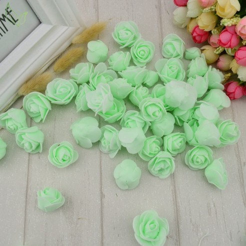 Rosa de espuma decorativa 100 unidades J3279