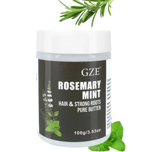 Rosmarin- und Minz-Haarbutter Regenerative Haarpflege für natürliches Haarwachstum Schutz vor Spliss Hydratation und Ernährung der Haare