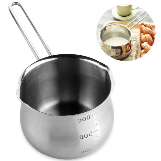 Rostfri kanna med handtag