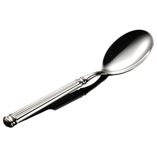 Rostfri serveringssked Elegant bestick i rostfritt stål modern serveringsutrustning för sallader och tillbehör