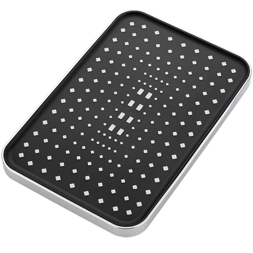 Rotating Rain Shower Head 30 x 21 cm 360° High-Pressure ABS Head with High Flow Universal 1/2" Thread Bathroom Accessories