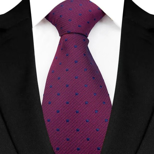 Rote Herrenkrawatte mit Punkten 145 x 8 cm Elegante Krawatte Stilvolles Herrenaccessoire Geschäfts- und Gesellschaftsveranstaltungen Hochwertiges