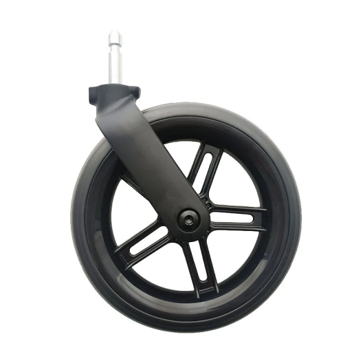 Roue avant de rechange pour poussette Cybex Melio 2/3/Carbon/Pro 17 cm Pièce de rechange pour poussettes Montage facile Matériau résistant Conduite fluide
