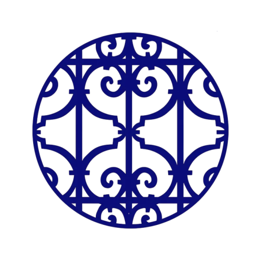 Round Flat Ceramic Plate with Grid Pattern 26.67 cm Decorative Plate for Serving Main Courses