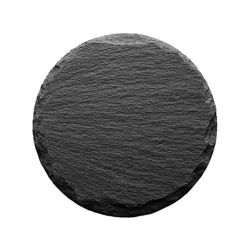 Round Slate Coaster 10 cm Mug and Glass Mat Non-Slip Protective Table Mat