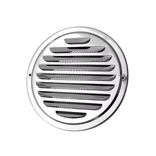 Round Ventilation Grille 70 mm 68x125x35 mm Stainless Steel 201 Insect Protection Grille Outdoor and Indoor Ventilation Air Extraction and Circulation