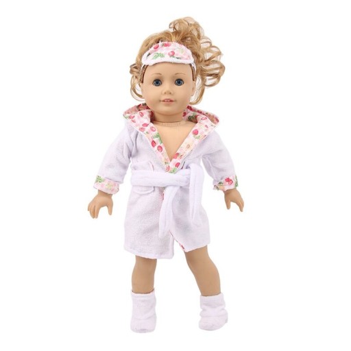 Roupa de dormir e máscara para boneca