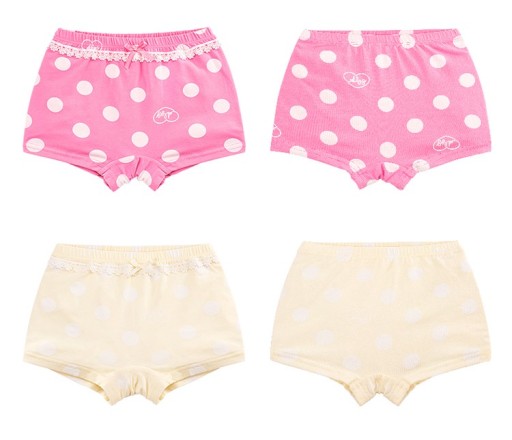 Roupa interior para meninas com bolinhas - 2 pcs