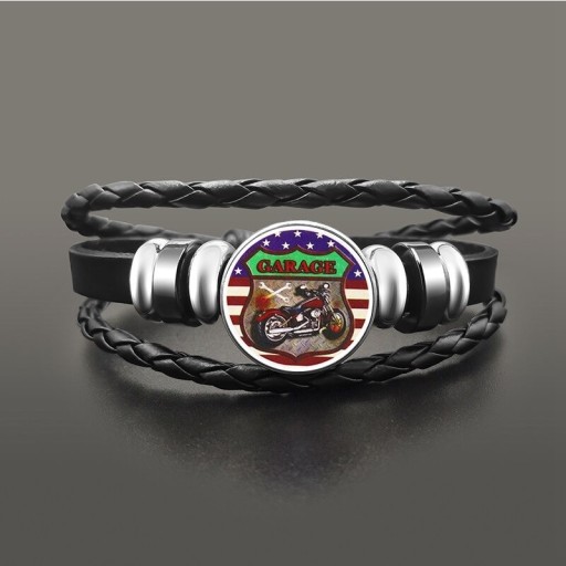 Route 66-armband för män