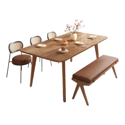 Rozkladací jedálenský stôl Pre 4–8 osôb 140–180 x 85 cm Drevená doska a masívne drevo Drevený vzhľad Medovo hnedá Do kuchyne aj jedálne