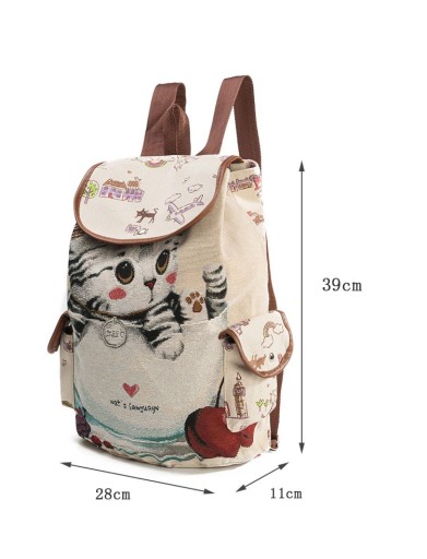 Roztomilý dámský batoh s kočkou