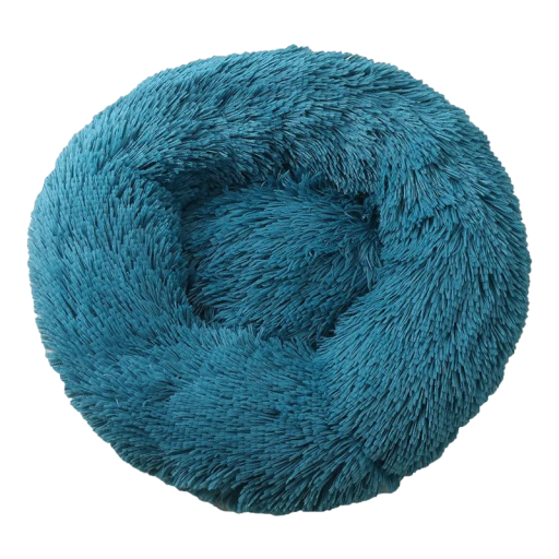Rund pelset seng til hunde og katte 110 cm