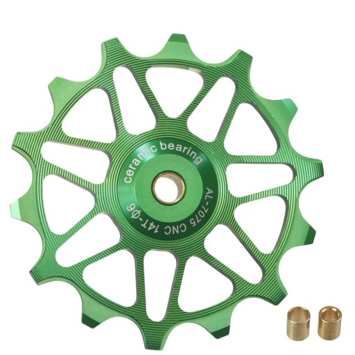 Ruota guida per deragliatore 14T Narrow Wide AL 7075 CNC cuscinetto ceramico compatibile MTB strada Shimano Sram