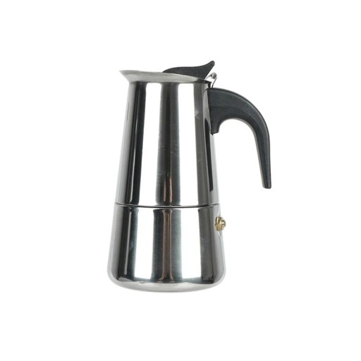 Rustfri moka kande til kaffe 300 ml rustfrit stål og plast sølv kompakt espressomaskine til hjemmebrug