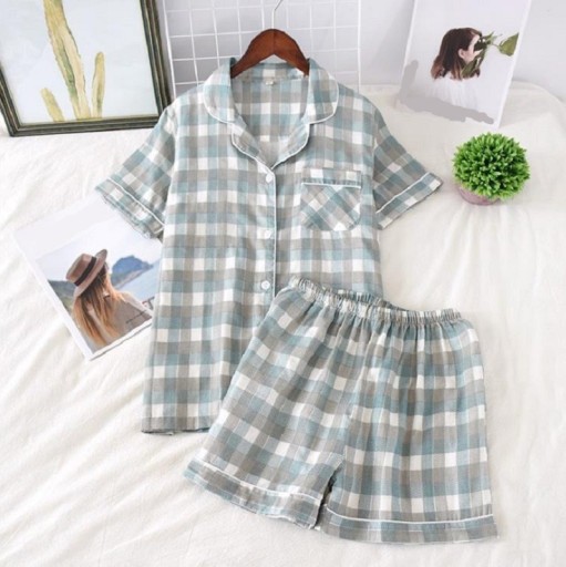 Rutig pyjamas för kvinnor P2704