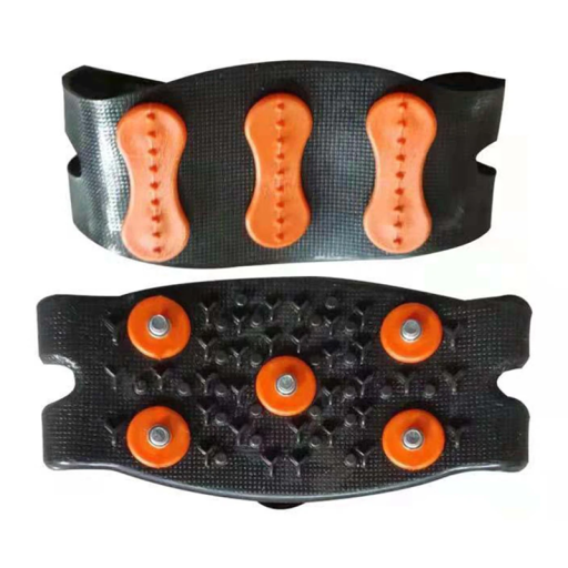Rutschfeste Steigeisen 1 Paar universelle Größe 26-45 Hoch elastisches TPE mit Stahlspitzen für Wanderschuhe