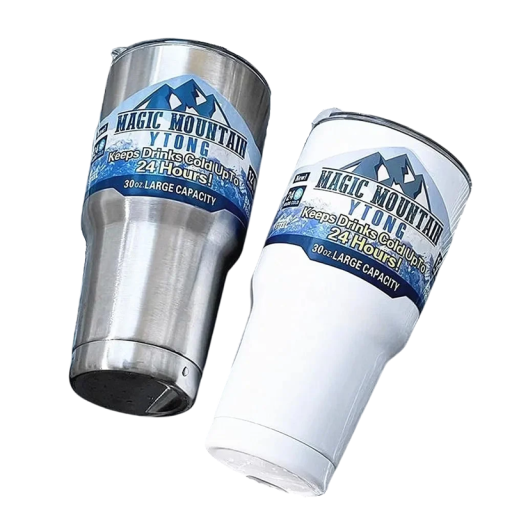 RVS thermosfles 890 ml vacuümgeïsoleerd met RVS rietje Draagbare drinkfles voor warme en koude dranken voor op het werk en onderweg