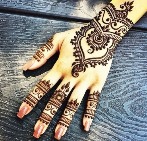 Șabloane de tatuaje cu henna de mână J3450