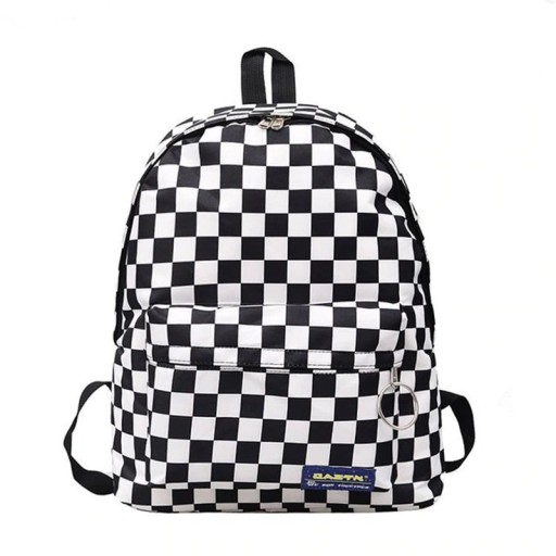 Sac à dos à carreaux pour femmes