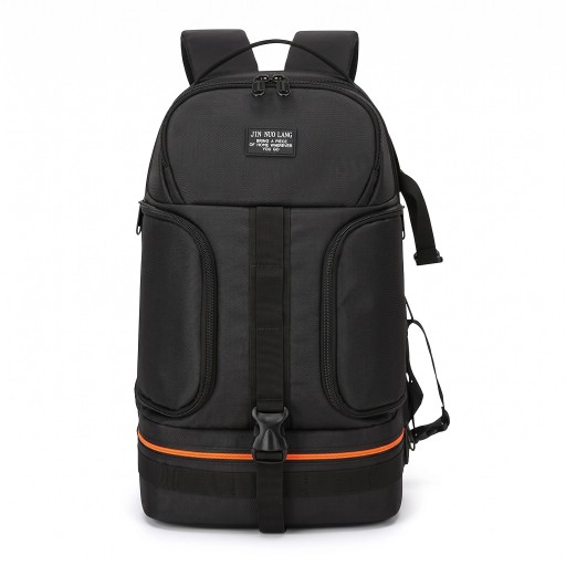 Sac à dos photo grande capacité pour reflex numérique avec compartiment pour ordinateur portable et trépied, 20 × 27 × 45 cm, nylon imperméable