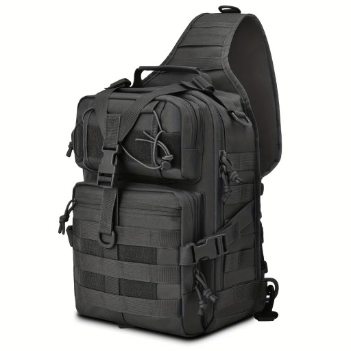 Sac à dos tactique pour poignet 32×20×16 cm Sac à dos de poitrine imperméable pour la randonnée et le camping Sac à dos militaire d'extérieur pour hommes et femmes