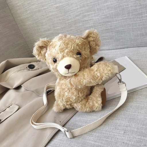 Sac à main en fausse fourrure d'ours pour femmes M1144