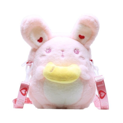 Sac à main en fausse fourrure de lapin M1142