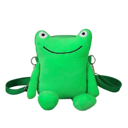 Sac à main en fausse fourrure grenouille