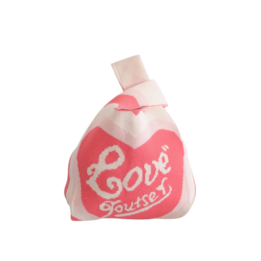 Sac à main en tricot pour femmes avec structure textile 20x35 cm polyester avec doublure en coton pour un usage quotidien et les loisirs