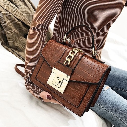 Sac à main pour femmes avec motif crocodile J141