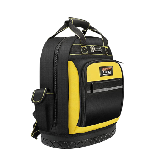 Sac à outils avec plusieurs poches 43 × 38 × 20 cm sac à dos de travail imperméable pour un rangement clair des outils et une organisation