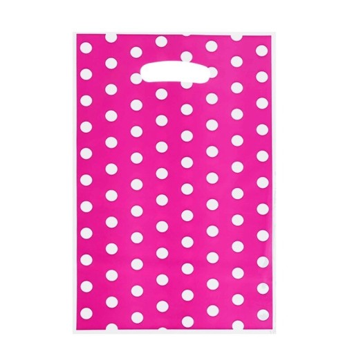 Sac cadeau à pois 10 pcs