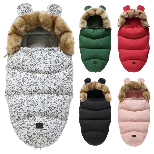 Sac de couchage d'hiver avec oreilles