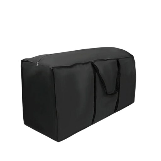 Sac de depozitare pentru mobilă impermeabil 173x76x51 cm țesătură Oxford negru husă de protecție cu fermoar și curele pentru depozitare